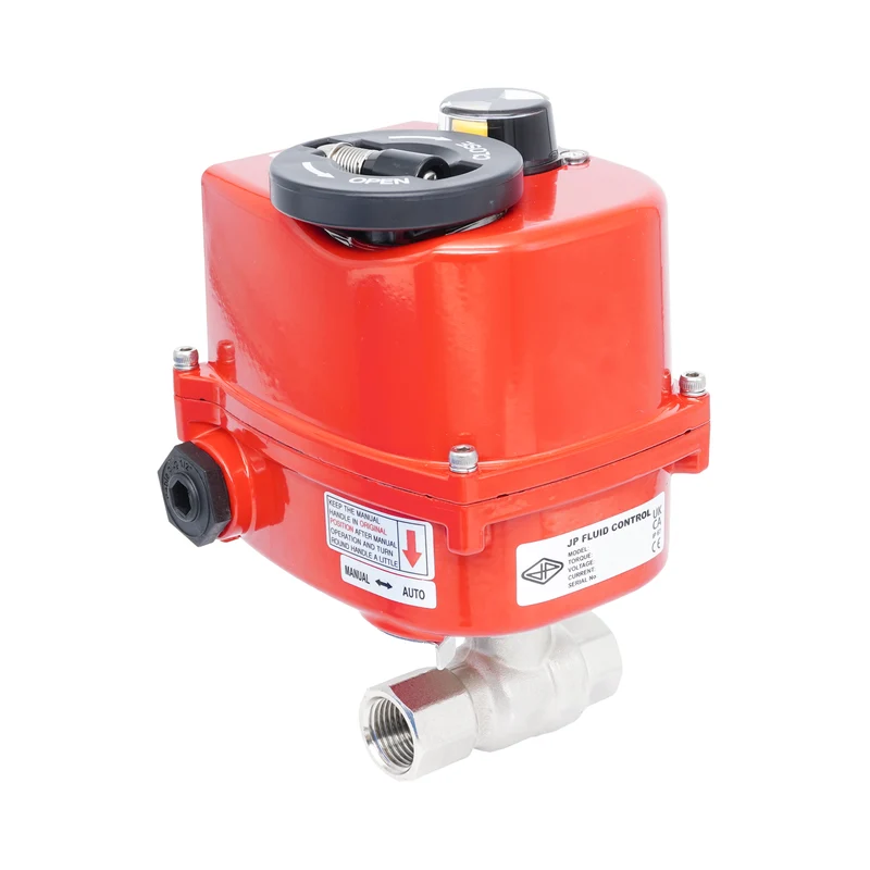 Vanne à bille électrique modulante 2 voies en laiton Rp 1/4" 24 V AC/DC